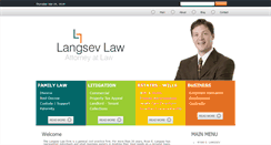 Desktop Screenshot of langsevlaw.com