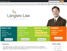 Tablet Screenshot of langsevlaw.com